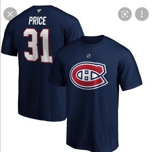 REEBOK NHL NWOT Montreal Canadiens #31 Price T-shirt